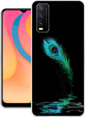 Print maker Back Cover for Vivo Y20(Black, Grip Case, Silicon, Pack of: 1)