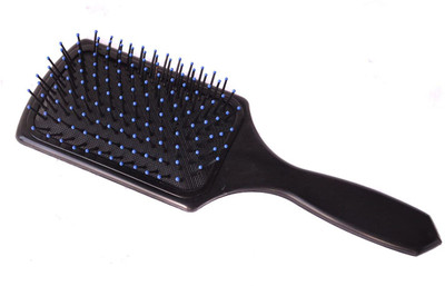 Red Square Rectangular Cushion Paddle Hair Brush