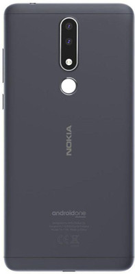 Unique4Ever Nokia Nokia 3.1 Plus Back Panel(Charcoal Grey)