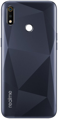 Purplesavvy Realme Rea 3i Back Panel(Diamond Black)