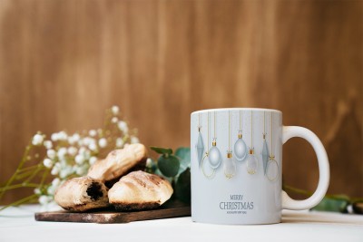 DECOR Production Printed Merry Christmas Ceramic Coffee - Best Gift for Christmas, Merry Christmas, Happy New Year_034 Ceramic Coffee Mug(330 ml)