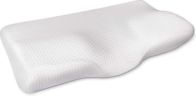 Proliva Memory Foam Solid Orthopaedic Pillow Pack of 1(White)