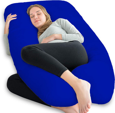 WILD MINT Microfibre Pregnancy Pillow Pack of 1 Solid(Royal Blue)