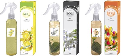 Sol Lemon, Rajnigandha, Floral Spray(3 x 250 ml)