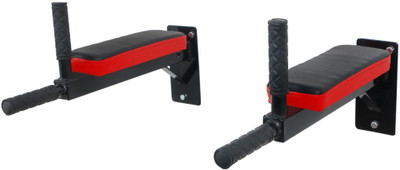 Allyson Fitness Heavy Duty Dips Bars - for Wall mounting, 4 Handle Bars with Padding on arms Dip Station