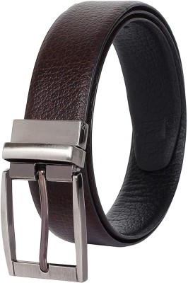 BlacKing Men Casual, Party, Formal, Evening Black Artificial Leather, Genuine Leather Reversible Belt