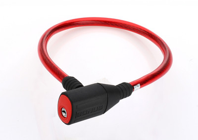 Bonus Key Operated Cable Cycle Lock 333 (Red) Cycle Lock