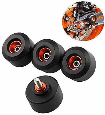 SELVIKE Front and Rear Fork Wheel Frame Slider Crash Pads Falling Protection for KTM Duke 125 200 390 Bike Crash Guard(KTM)
