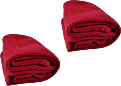 Unique Style Solid Single Fleece Blanket for  AC Room(Polyester, Green)