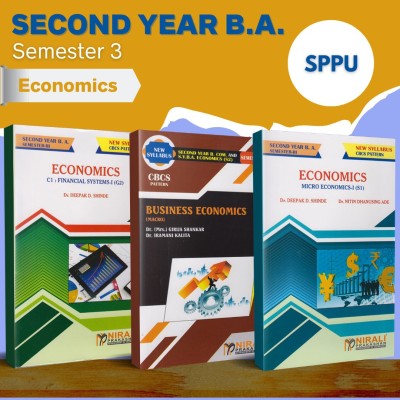 {Set of 3 Books} BA (Arts) Economics - Second Year (SY) Semester 3 - SPPU (Pune University) 2020 Syllabus [Financial Systems 1 (G2) , Micro Economics 1 (S1), Macro Economics (S2)](Paperback, Dr. Deepak D. Shinde,, Dr. Nitin Dhanusing Ade, Dr. (Mrs.) Girija Shankar, Dr. Iramani Kalita)