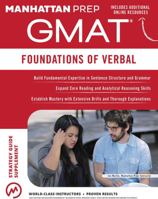 GMAT Foundations of Verbal(English, Paperback, Manhattan Prep)