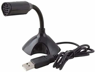 TECHGEAR Microphone usb with Stand Mini Desktop Studio Speech Mic for PC Laptop Camera Microphone
