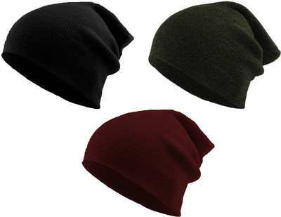 THE BLAZZE Beanie Cap(Pack of 3)