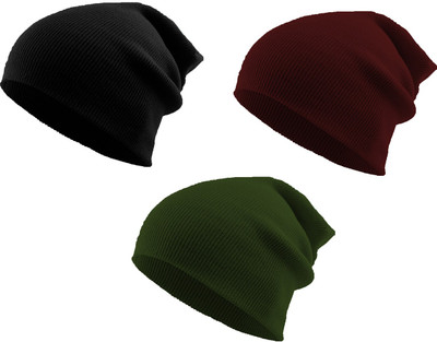 THE BLAZZE Beanie Cap(Pack of 3)