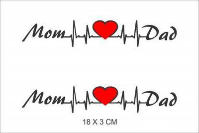 KICKWIX Sticker & Decal for Car & Bike(Black, Red)