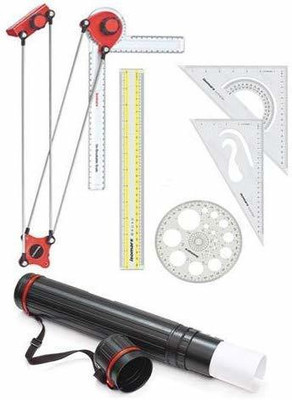 AALA Mini Drafter set of 6 Products Mini Drafter, Scale, Set Squares, Pro Circle, Sheet Container with Best Quality Drafting Compass Set(Number of 6)