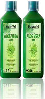Naturewell Ultra Aloevera Juice for Building Immunity and Digestion Booster (PACK OF 2)(1000 ml)