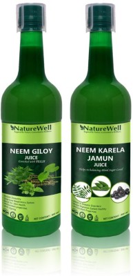 Naturewell Ultra Neem Giloy Tulsi/Neem Karela Jamun for Building Immunity and Digestion Booster /Pack of 2(Pack of 2)