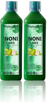 Naturewell Ultra Noni Juice Natural Juice for Building Immunity and Digestion Booster (PACK OF 2)(1000 ml)