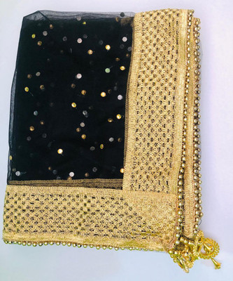 APNA KAPDA BAZAAR Net Embellished Women Dupatta