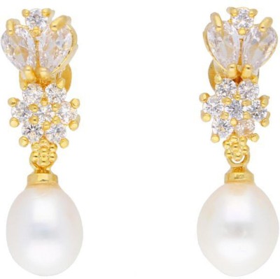 Sri Jagdamba Pearls Kiara Pearl Earrings Pearl Alloy Stud Earring