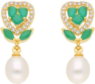 Sri Jagdamba Pearls Theertha Pearl Earrings Pearl Alloy Stud Earring