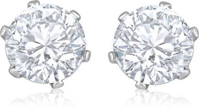 Karishma Kreations Mens Jewellery Valentine Multi Silver Stud Bali Hoop earrings for men/ Ear rings Combo For Men Gents Boys unisex Salman Khan Style Mens Jewellery Cubic Zirconia Metal Stud Earring