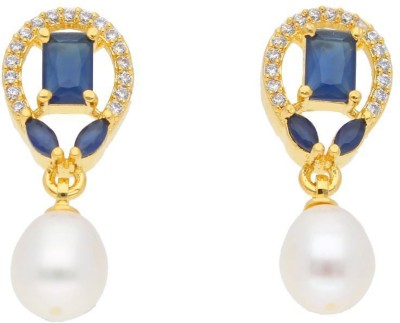 Sri Jagdamba Pearls Abanti Pearl Earrings Pearl Alloy Stud Earring