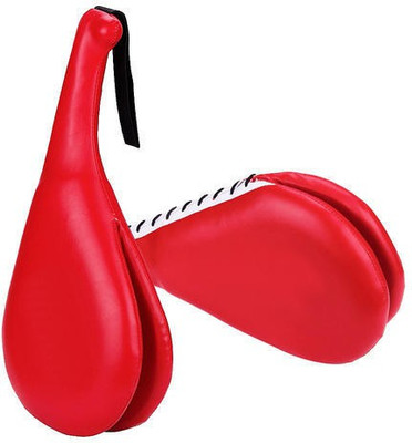XIOMI 2 PIECES DOUBLE SHIELD KICK PAD FOR BOXING /TAEK WIONDOW/KARATE Focus Pad(Red)