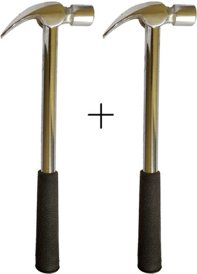 Inditools High Quality Claw Hammer (Pack of 2) Straight Claw Hammer(0.75 kg)