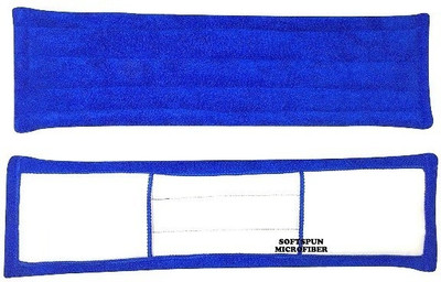 SOFTSPUN SOFTSPUN Microfiber Wet & Dry Cleaning Mop Refill - Blue - 19inches Mop Refill