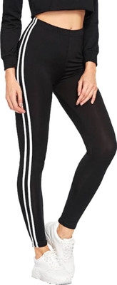 MIK FASHION Black Jegging(Striped)