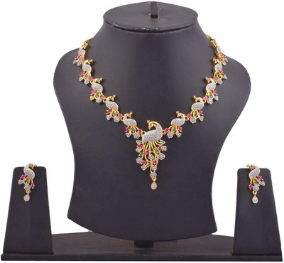 Shree Creation Alloy Gold-plated Multicolor Jewellery Set(Pack of 1)