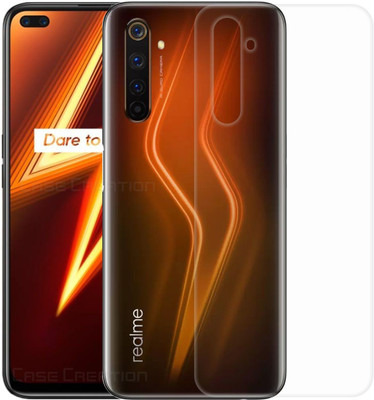 CASE CREATION Realme 6 Pro Clear back skin Mobile Skin(clear)