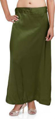 trendzmy T_S_PT_MAHNDI Satin Blend Petticoat(Free)