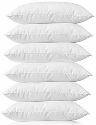 PALVIT Microfibre Abstract Sleeping Pillow Pack of 6(White)