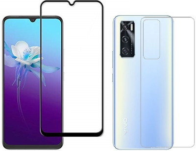 Vatsin Front and Back Tempered Glass for Vivo V20 SE(Pack of 2)