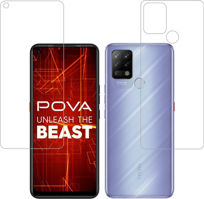 Ten To 11 Front and Back Screen Guard for Tecno Pova(Pack of 2)