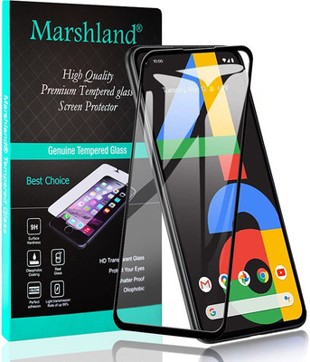 MARSHLAND Edge To Edge Tempered Glass for Google Pixel 4a, 3D Curved Full Glue(Pack of 1)