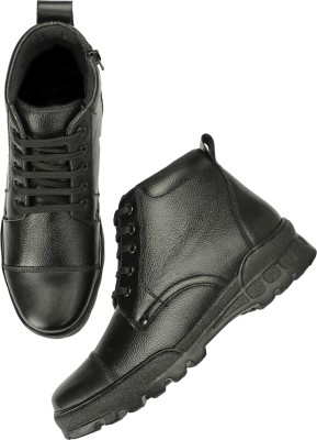 SHOZEN Boots For Men(Black , 8)