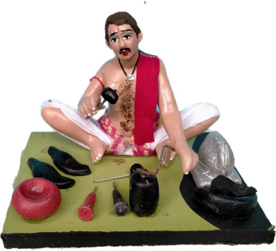 simonart and printing Decorative Showpiece  -  10 cm(Clay, Multicolor)