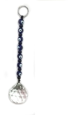 AIR9999 Evil Eye Crystal Glass Ball Hanging for Positive Energy and Protection Decorative Showpiece  -  20 cm(Glass, Blue, Clear)