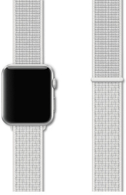 DailyObjects Silver Nylon WatchBand (42/44mm) Smart Watch Strap(Silver)