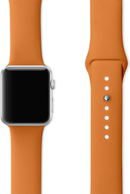 DailyObjects Orange Silicone WatchBand (42/44mm) Smart Watch Strap(Orange)