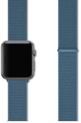 DailyObjects Cape Cod Blue Nylon WatchBand (38/40mm) Smart Watch Strap(Blue)