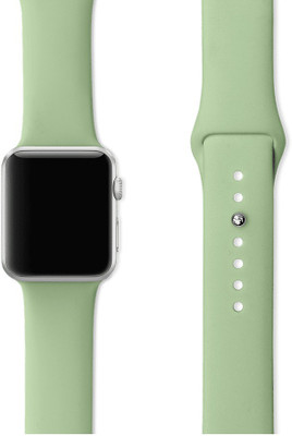 DailyObjects Pastel Green Silicone WatchBand (42/44mm) Smart Watch Strap(Green)