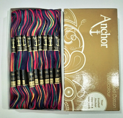 ANCHOR MULTI COLOUR Thread(8 m Pack of25)
