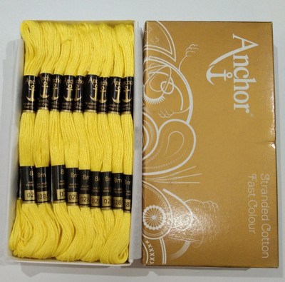 ANCHOR yellow Thread(8 m Pack of25)