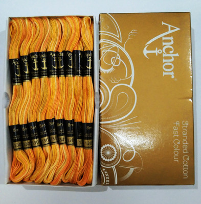 ANCHOR multi colour Thread(8 m Pack of25)