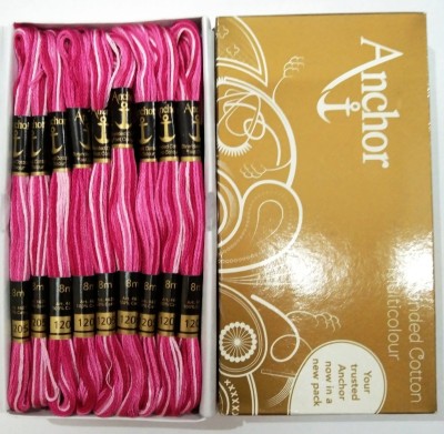 ANCHOR multi colour Thread(8 m Pack of25)